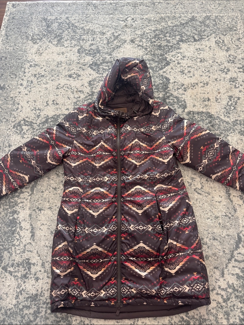 Women’s Pendleton Woolen Mills Long Reversible Puffer Jacket